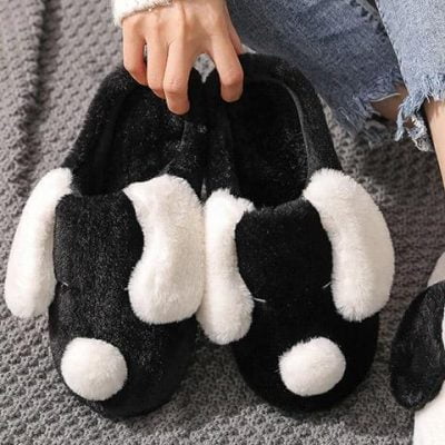 Chaussons Pantoufles En Forme De Tête De Chien (Bouledogue) - Taille Au Choix - Neufs