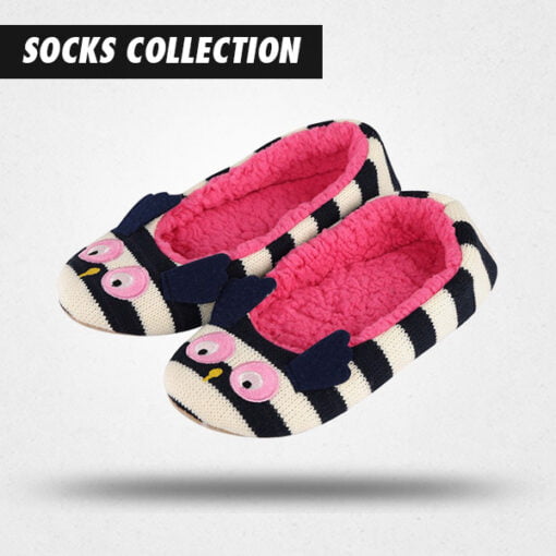 Chaussettes-chaussons Pour Femmes Harssidanzar - Doublure Polaire, Semelle Antidérapante - Lavables, Style Danse
