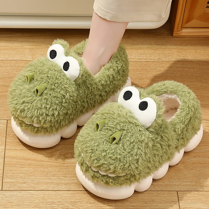 Pantoufles Femme Chat - Design Mignon Avec Pattes, Semelle Caoutchouc, Doublure Peluche, Confortables
