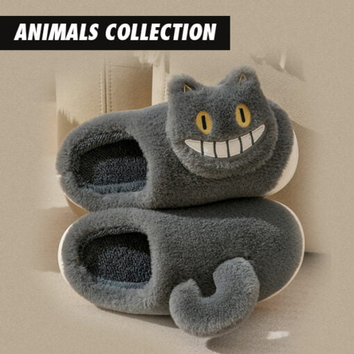 Chaussons Animaux <br> Chat Noir