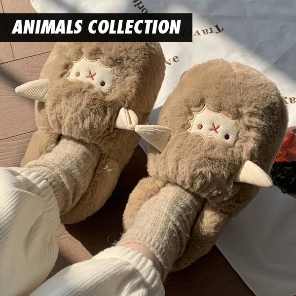 Chaussons Femme Drôles En Forme De Poulet - Peluche Douce Antidérapante - Idéal Pour L'hiver à La Maison
